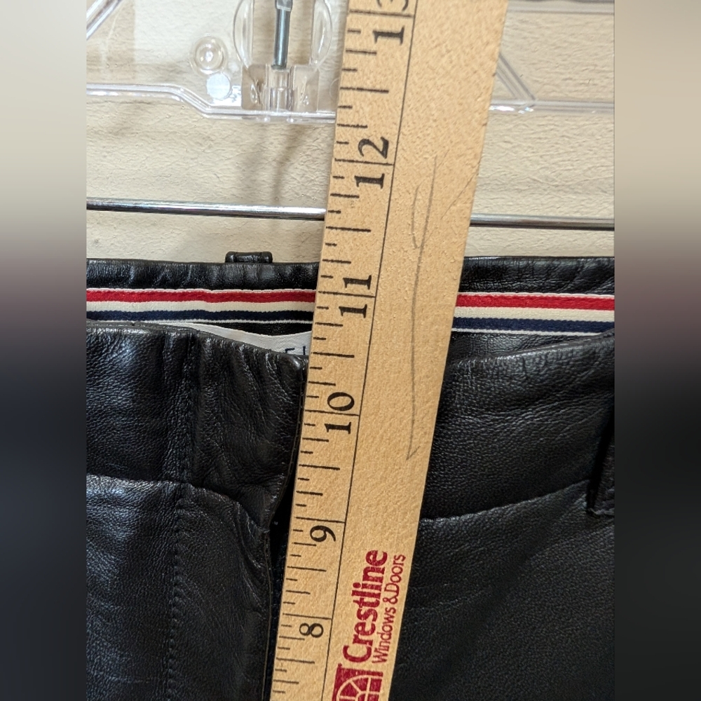 Tommy Hilfiger Black Leather Pants - Picture 10 of 13